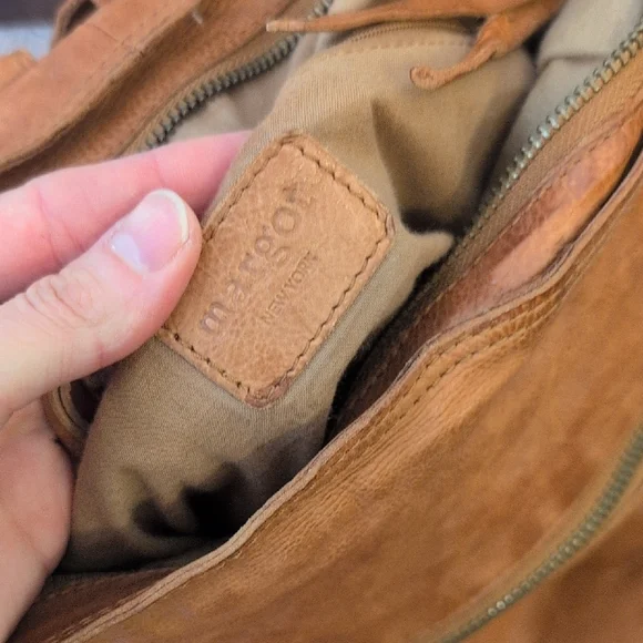 Margot Brown Leather Backpack - Picture 3 of 4